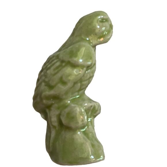 Vintage Wade of England Noah's Ark Green Ceramic Parrot. - Picture 3 of 5